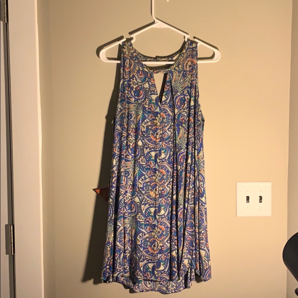 UmGee tank tunic w back top button, Paisley.